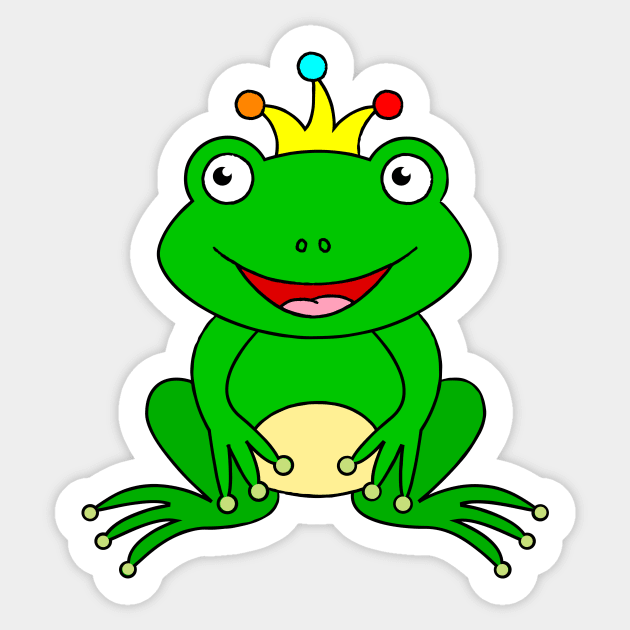 Frog Prince Sticker by samshirts